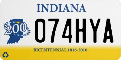 IN license plate 074HYA