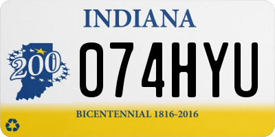 IN license plate 074HYU