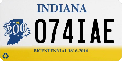 IN license plate 074IAE