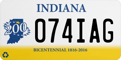 IN license plate 074IAG