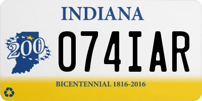 IN license plate 074IAR