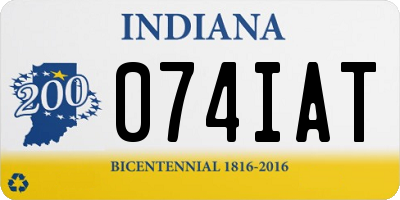 IN license plate 074IAT
