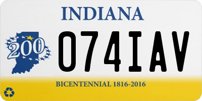 IN license plate 074IAV