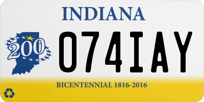 IN license plate 074IAY