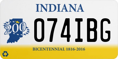 IN license plate 074IBG