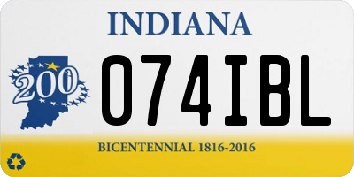 IN license plate 074IBL