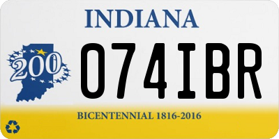 IN license plate 074IBR