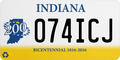 IN license plate 074ICJ