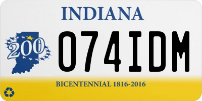 IN license plate 074IDM