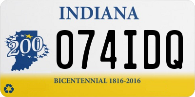 IN license plate 074IDQ