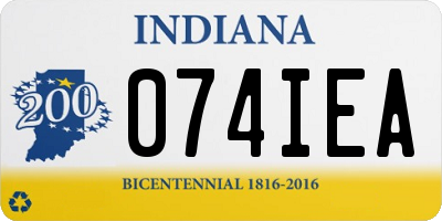 IN license plate 074IEA