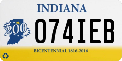 IN license plate 074IEB