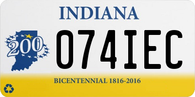 IN license plate 074IEC