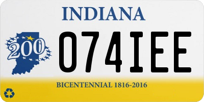IN license plate 074IEE