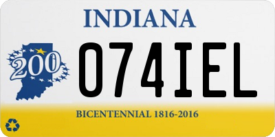 IN license plate 074IEL
