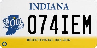 IN license plate 074IEM