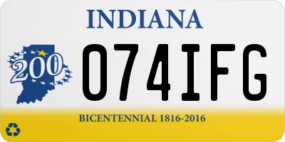 IN license plate 074IFG