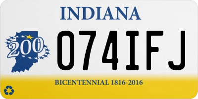IN license plate 074IFJ