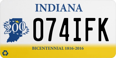 IN license plate 074IFK