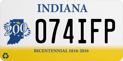 IN license plate 074IFP