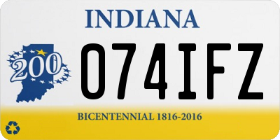 IN license plate 074IFZ
