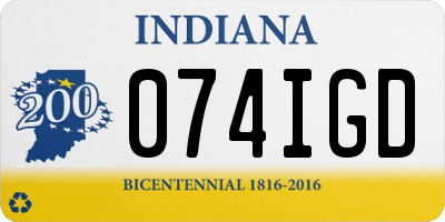 IN license plate 074IGD