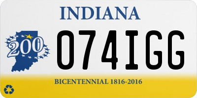 IN license plate 074IGG