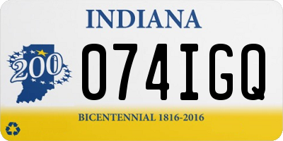 IN license plate 074IGQ