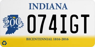 IN license plate 074IGT