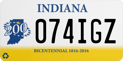 IN license plate 074IGZ