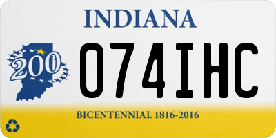 IN license plate 074IHC
