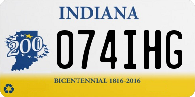 IN license plate 074IHG