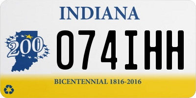 IN license plate 074IHH