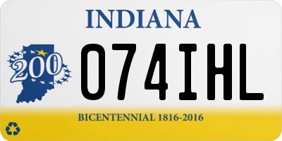 IN license plate 074IHL