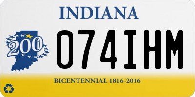 IN license plate 074IHM