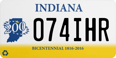 IN license plate 074IHR