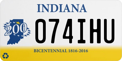 IN license plate 074IHU