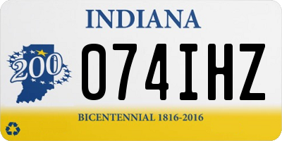 IN license plate 074IHZ