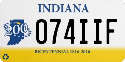IN license plate 074IIF