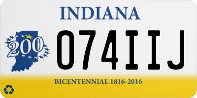 IN license plate 074IIJ
