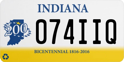 IN license plate 074IIQ