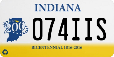 IN license plate 074IIS