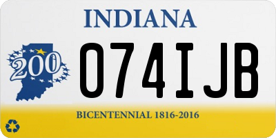 IN license plate 074IJB