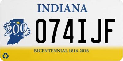 IN license plate 074IJF