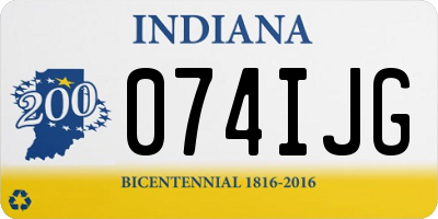 IN license plate 074IJG