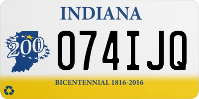 IN license plate 074IJQ