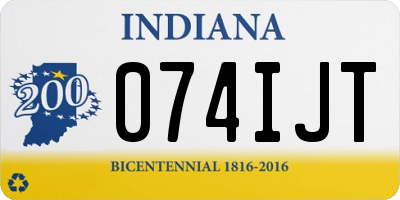 IN license plate 074IJT