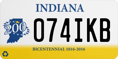 IN license plate 074IKB