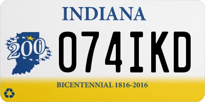 IN license plate 074IKD