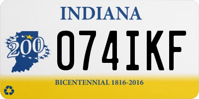 IN license plate 074IKF